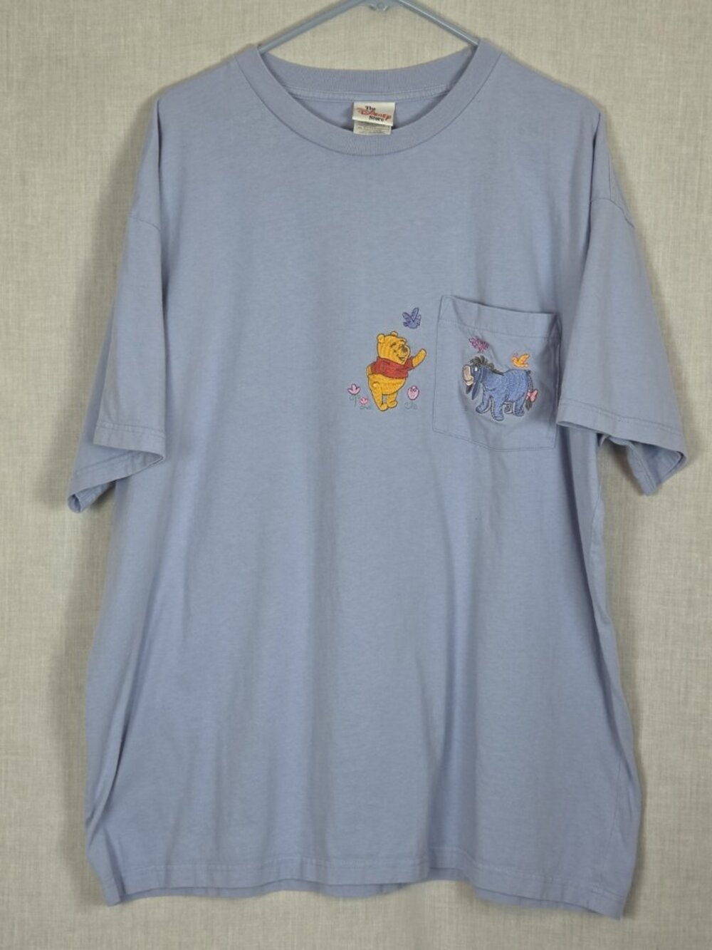 Vtg Disney Store Shirt Size 2XL Embroidered Winnie the Pooh Eeyore Spring Summer